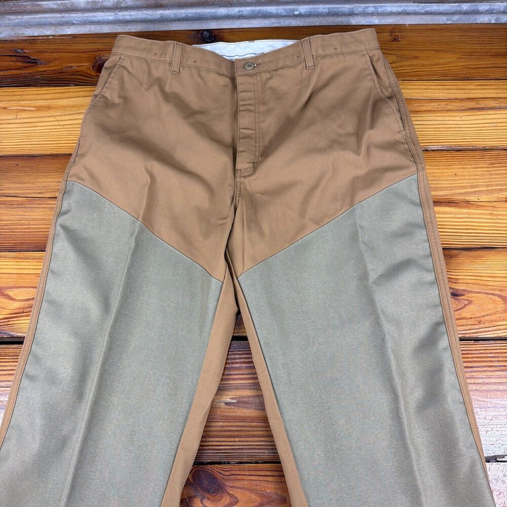 Cabelas Beige Brown Dry Plus Upland Brush Guard Outdoor Utility Pants 40X31 FLAW